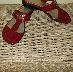 Unisa red patent sandal